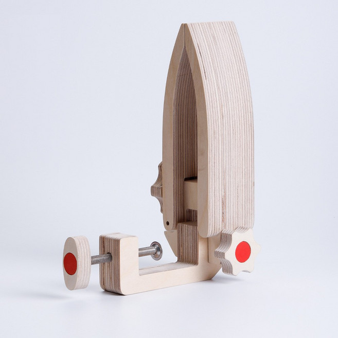 가죽 공예 포니 손바느질 새들스티치 각도 조절 탁상용 바이스 공구, 1개, 상품