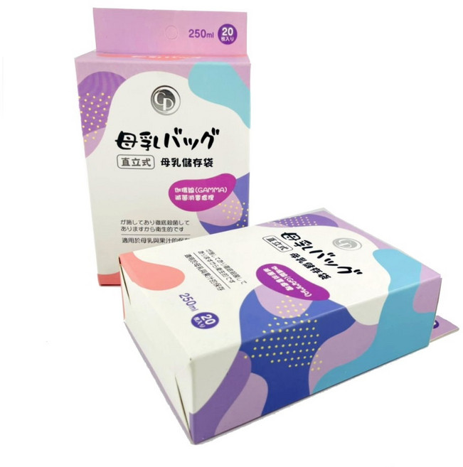 直立式母乳儲存袋 250ml 20入, 1套, 20個裝