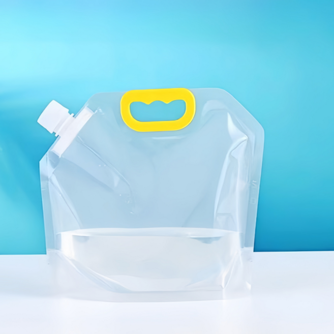 일회용 음료파우치 대용량 투명 스파우트 파우치 휴대용 아웃도어 물병 10PCS, 1L*1.6mm, 10개