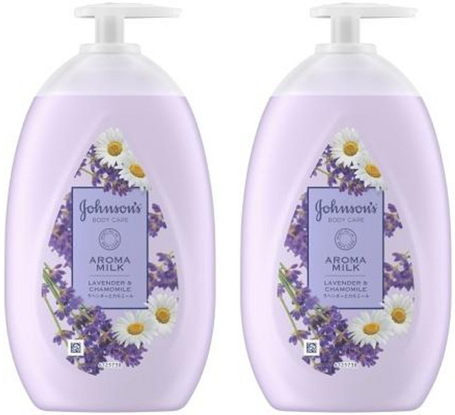 일본 존슨즈 바디로션 바디케어 아로마밀크 500ml x 2개 라벤더 카모밀