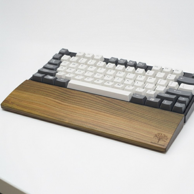 늘솜우드 유창목 팜레스트 키보드 손목받침대 원목 터널증후군 보호, 1개