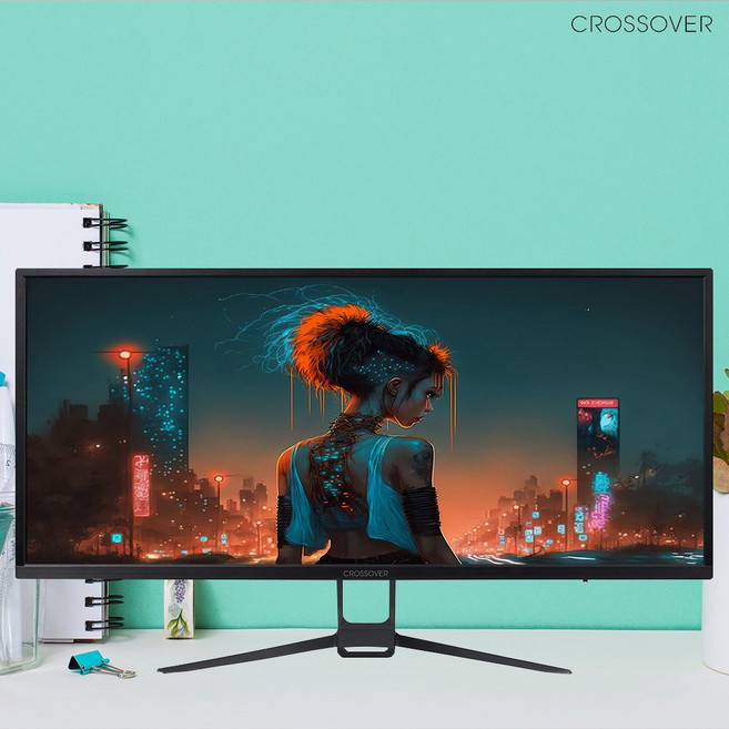 크로스오버 34UC90 WQHD 100Hz HDR PIP&PBP 슬림베젤 34인치 게이밍 무결점 모니터, 86.72cm, 34UC90 무결점