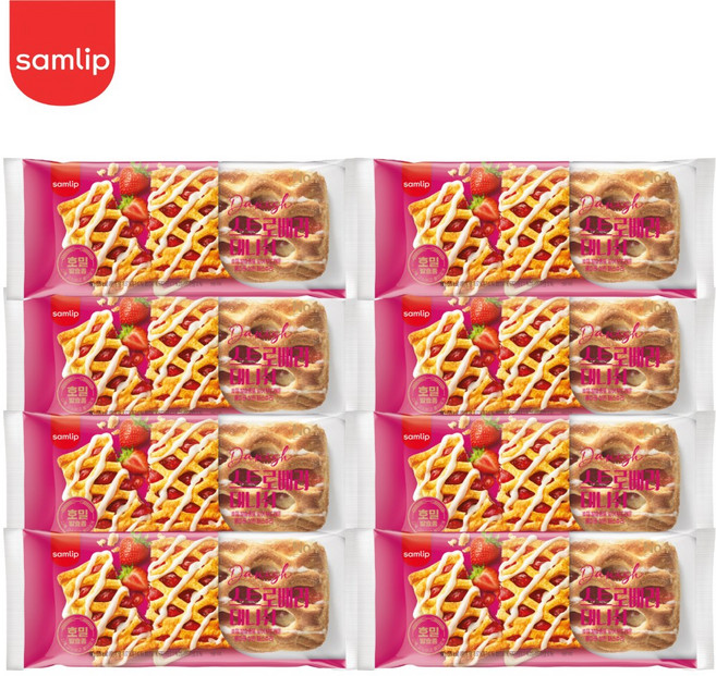 삼립 스트로베리데니쉬 100g, 8개