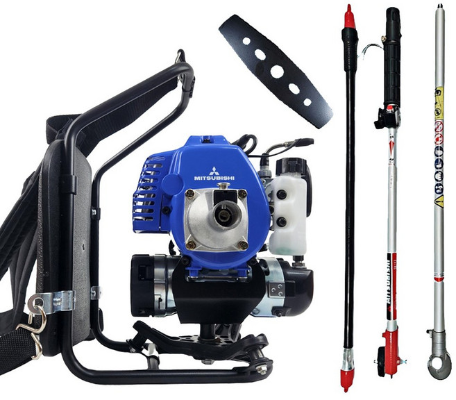 미쓰비시 메이키 가스 예초기 LPG 부탄가스 배부식 분리형 예초기, 1개