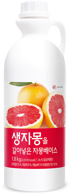 대상 생자몽을 갈아넣은 자몽베이스, 1.8L, 1개