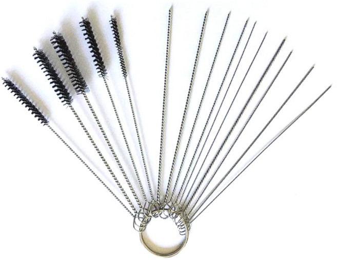 기화기 청소 브러쉬 바늘 세트 화구 예초기 캬브레타, 15종, 1개