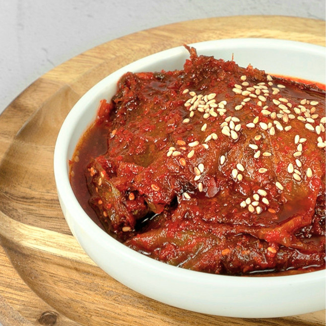 단풍 콩잎 양념 된장 콩이파리 장아찌, 된장콩잎, 1개, 400g