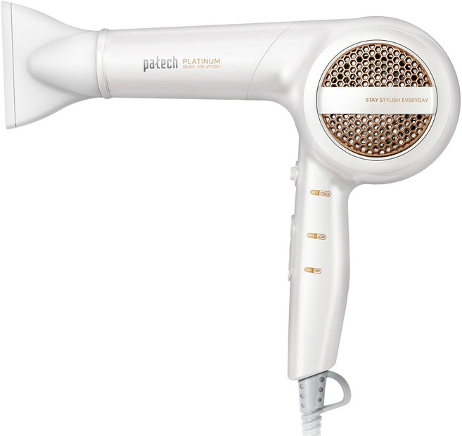 파테크 BLDC 헤어 드라이어 1850W, Pd/V1700_DRYER, 소프트화이트(WHITE)