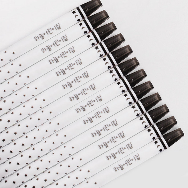 각인 무한 네임 동아 연필 펜슬 6 12 자루 초등 각인 2B 주문제작, 12개, 03 별