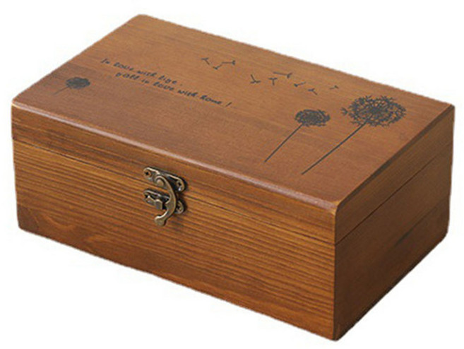 원목 반짇고리함 인테리어 소품 다용도 바느질 재봉 수납 케이스, 1개