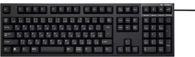 리얼포스 리얼 포스 히가시 프레 R3S 키보드 조용한 45g 유선 USB 풀 사이즈 정전 용량 무접점 방식 Windows 레이저 인쇄 가나있어 일본어 배열 112 키 블랙 R3, 블랙 조용한 All30g, 전체 키 크기 112 키 일본어 배열