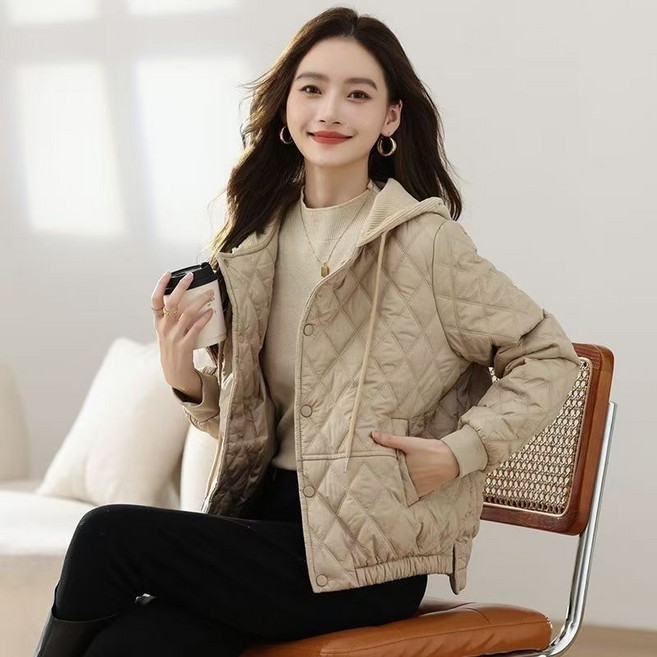 쩐쿠 여성 캐주얼 퀄팅 경량 패딩 자켓 K0274