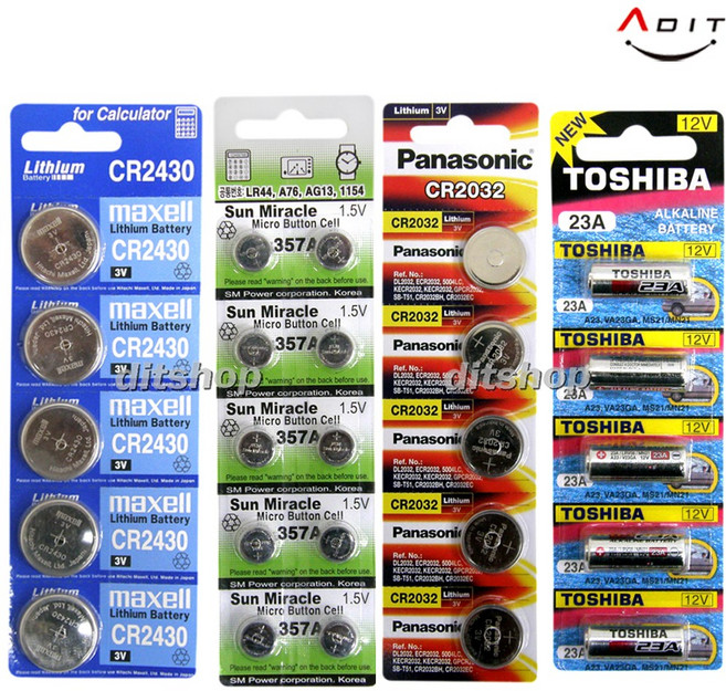 ADIT CR2032 AG3 AG10 AG13 도시바 단추 차량용 자동차 하이패스 리모컨 시계 장난감 코인전지 건전지 배터리, AZ0102, 1개, 1개입