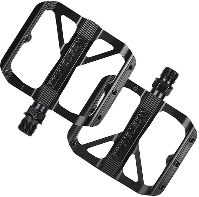 시그니처베이지 로드 MTB 자전거 페달 평페달 YPZ126, 블랙