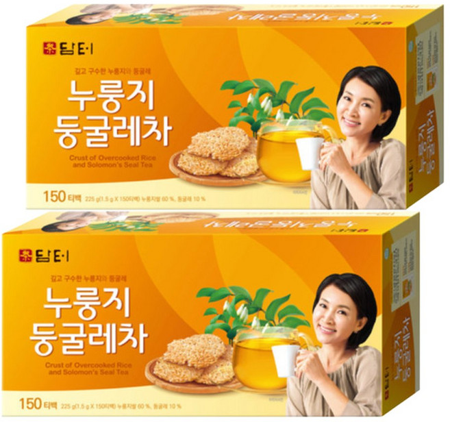 담터 누룽지 둥굴레차 150T 2개, 150개입, 1.5g