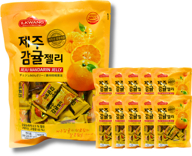 일광제과 제주 감귤젤리, 280g, 10개