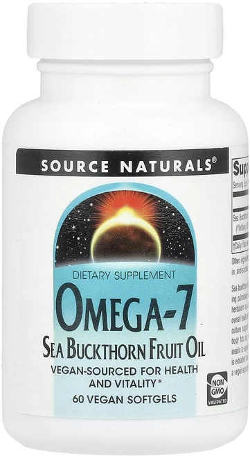 Source Naturals 오메가7 산자나무 열매오일 베지 소프트젤 60정, Source Naturals 오메가7 산..., 1개 - 쿠팡