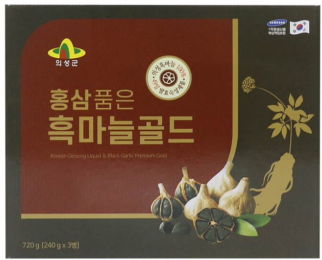 의성 홍삼품은 흑마늘 골드 720g, 1개