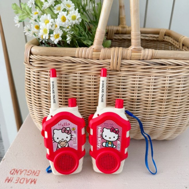 헬로 냥 키티 무전기 1set (배터리 포함), 1개