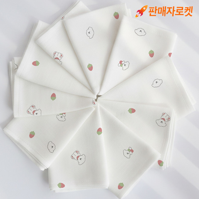 코코자네 밤부 100% 시그니처 손수건 10장