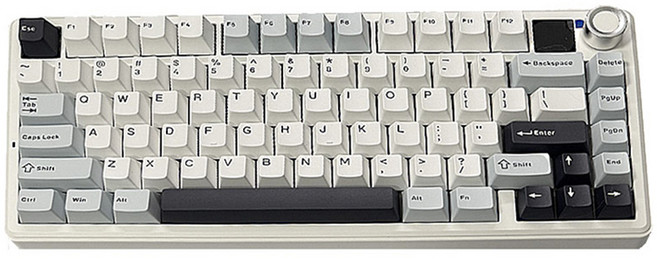 AULA F75 멕스 커스텀 기계식 3모드 유무선 키보드, 제조사축, 리퍼 축, 글레이셔 블루