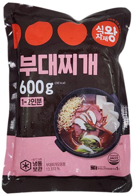 식자재왕 부대찌개, 1개, 600g