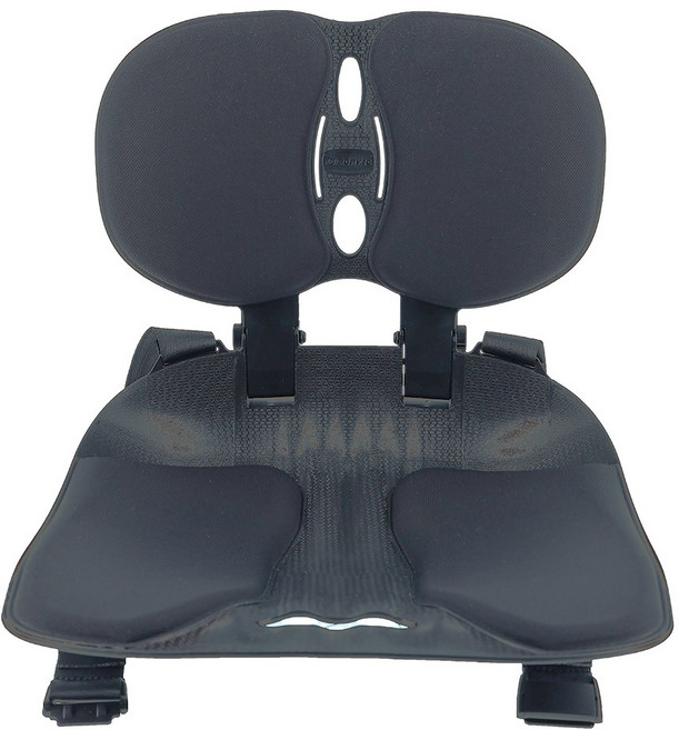 에스백 프리미엄 콕 자세교정의자 허리교정 척추 요추지지 앉은뱅이 좌식의자, 에보니블랙 1개