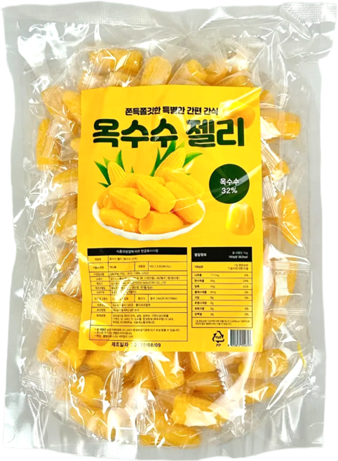 혜성식품 옥수수젤리 디저트 간식, 1개, 1kg