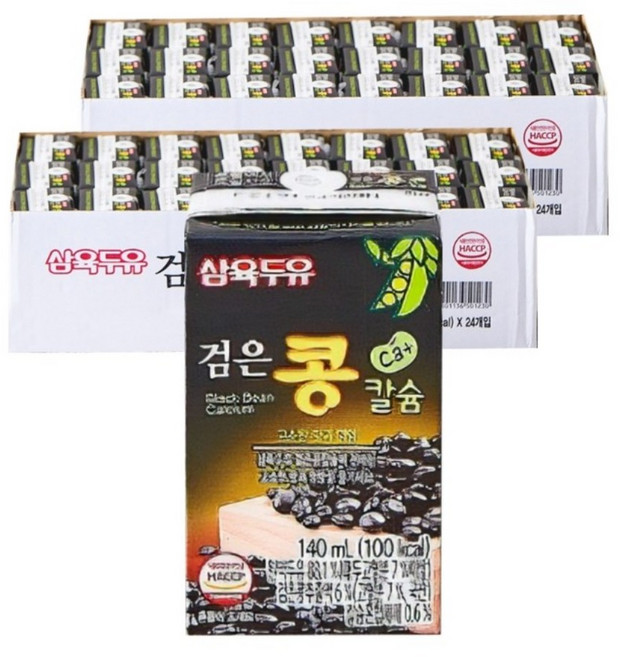 삼육두유 검은콩 칼슘, 140ml, 48개