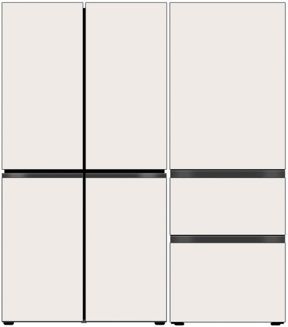 LG 디오스 오브제컬렉션 냉장고 Fit & Max + LG 디오스 오브제컬렉션 김치톡톡 Fit & Max R828GBB012