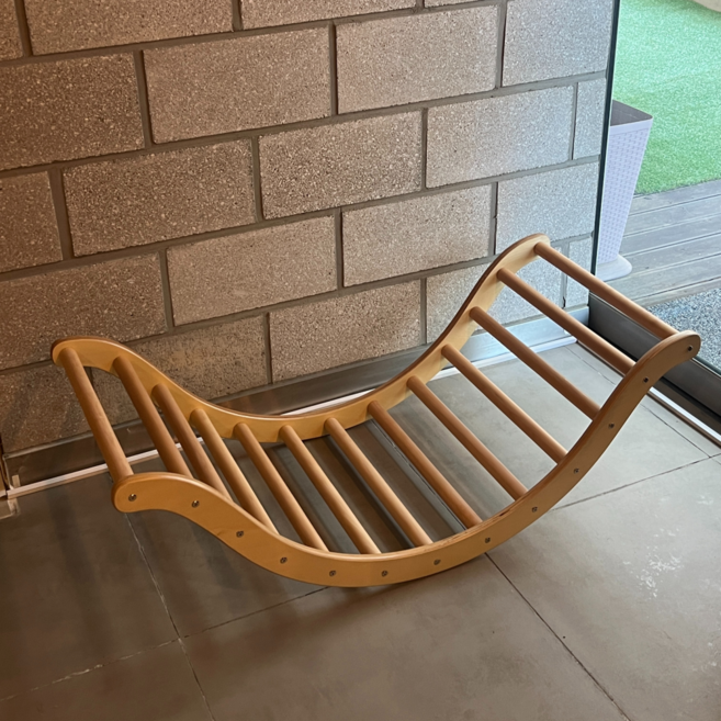 엘가나 밸런스보드 원목 발란스 구름다리 보드 필라테스 홈트 운동기구, 원목 보드