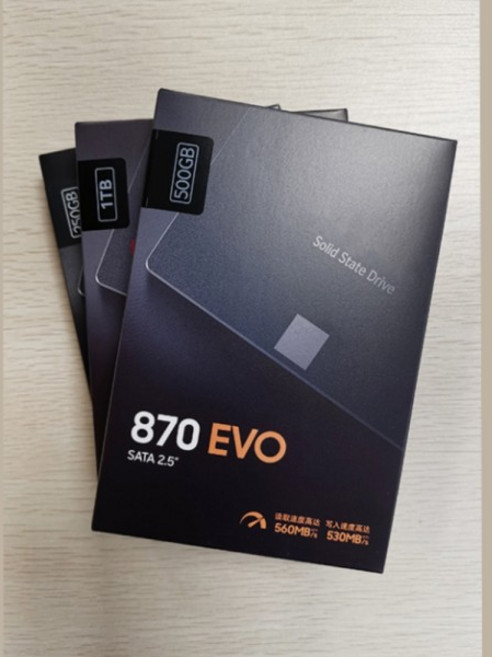 용 SSD 870 EVO 솔리드 스테이트 드라이브 노트북 PC 데스크탑 2.5 인치 SATA 인터페이스 250GB 1TB, 03 870EVO  500GB