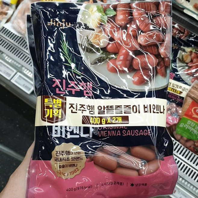 진주햄 알뜰줄줄이 비엔나, 400g, 2개