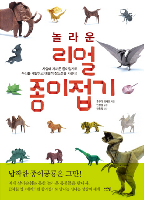 놀라운 리얼 종이접기 사실에 가까운 종이접기로 두뇌를 계발하고 예술적 창조성을 키운다, 에밀(A), 9788996959946