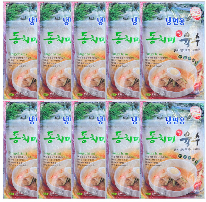 팔도맛쟁이 농민식품 동치미맛 냉면육수, 350g, 10개
