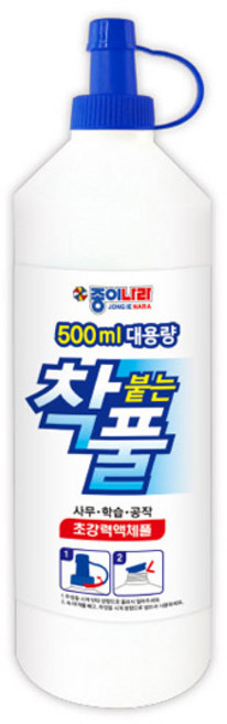 종이나라 착붙는풀 대용량 500ml 1개입 착풀 물풀, 500g, 1개