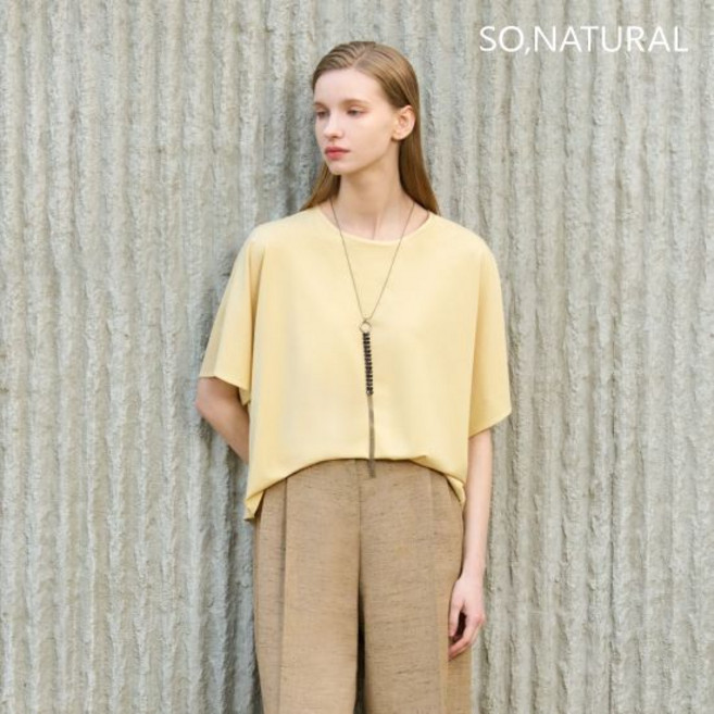 쏘내추럴 26SS 수피마 텐셀 오버레이 블라우스 2종 716087