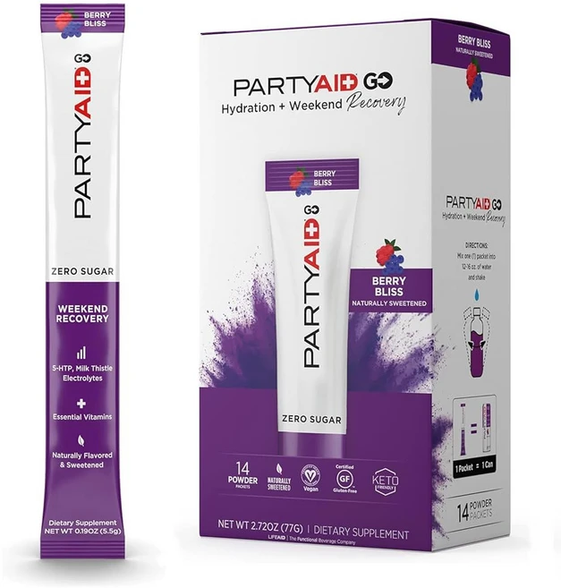 FITAID 하이드레이트 클린 전해질 믹스 무설탕 잡힌 비율 운동 및 활성 나트륨 600mg 칼륨 500mg 마그네슘 125mg 핑크 레모네이드 스틱 30개, 8 Partyaid Go, 14 Servings - 쿠팡