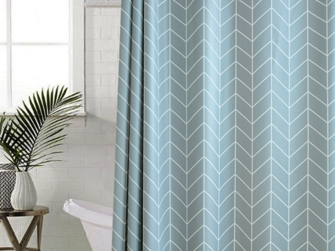 제이라이프 곰팡이 안생기는 욕실 투명 반투명 패브릭 샤워커튼, 민무늬 화이트, 화이트계열