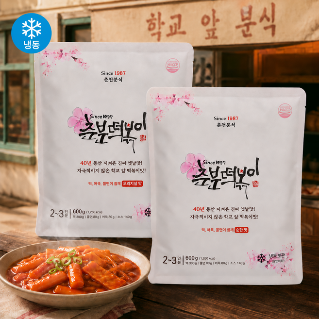춘분떡볶이오리지널맛, 10개, 600g