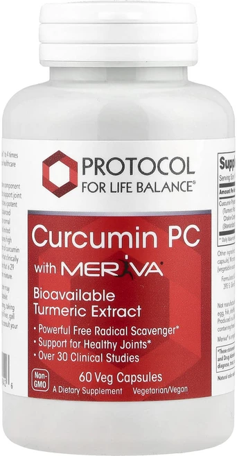 Protocol for Life Balance 메리바 함유 커큐민 PC 베지캡슐 60정, 6개 - 쿠팡