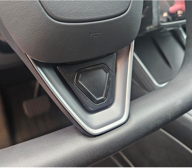 테슬라 S3XY버튼 섹시버튼 핸들 중앙 거치대 주니퍼 하이랜드 전용 모델3 모델Y, 블랙, 1개