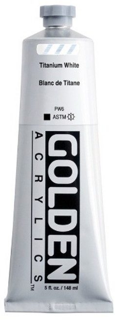 [골덴] 헤비바디 아크릴물감 148ml 티타늄화이트 낱개