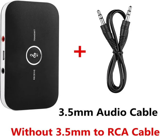 블루투스 5.0 오디오 송신기 수신기 RCA 3.5mm AUX 잭 USB 동글 스테레오 음악 무선 어댑터 차량용 키트 PC, 01 3.5mm