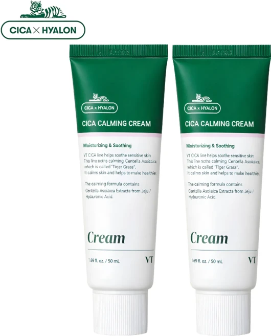 코즈멧 VT 시카 카밍 크림 (압축 마스크팩 증정), 2개, 50ml - 쿠팡