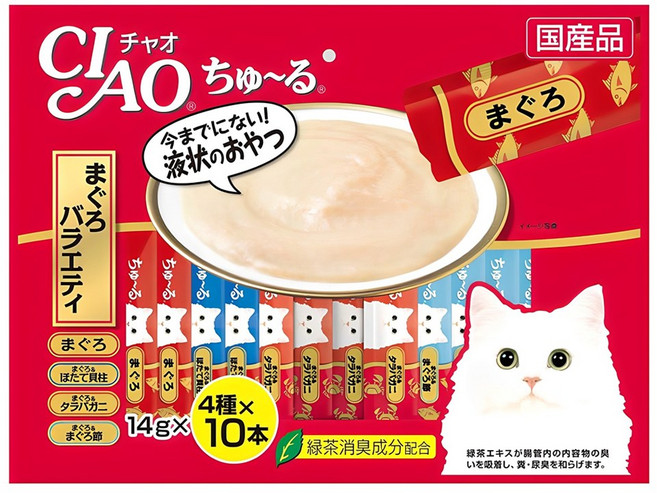 챠오츄르 고양이 버라이어티 간식, 참치, 560g, 1개