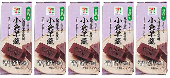 일본 세븐일레븐 세븐프리미엄 홋카이도산 통팥양갱, 5개, 56g