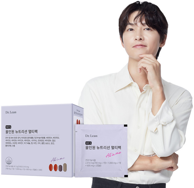 [공식] 닥터린 WCS 올인원 뉴트리션 멀티팩 비타민 미네랄 rTG 오메가3 루테인 밀크씨슬추출물, 30회분, 1개