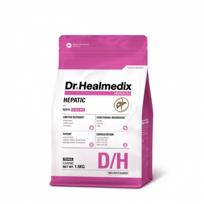 닥터힐메딕스 D/H 헤파틱 독 강아지 1.5kg 간 건강 관리, 1개, 계란