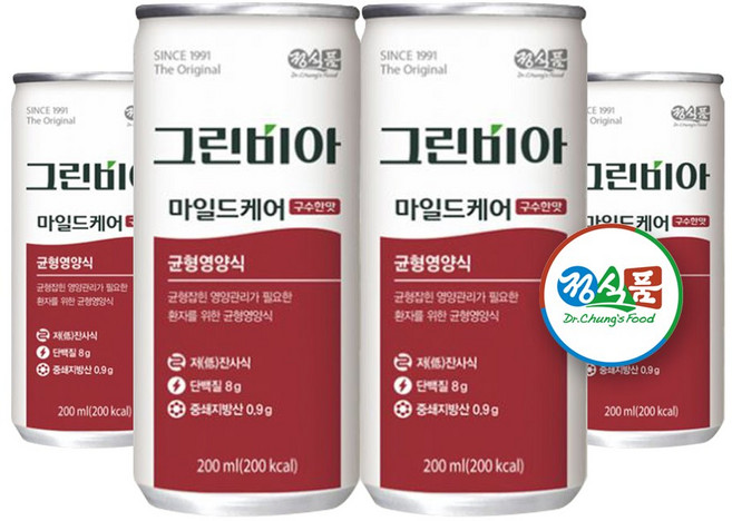 그린비아 마일드케어 구수한맛, 200ml, 30개
